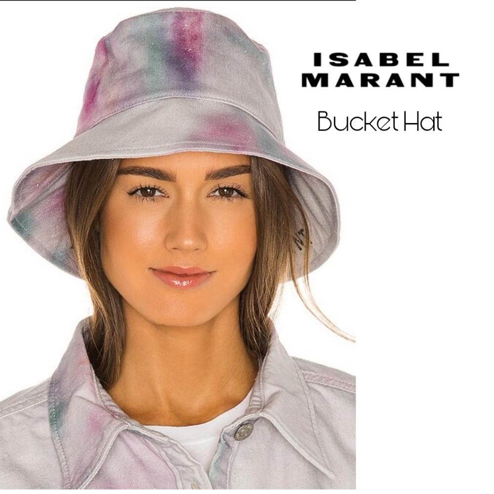 Isabel Marant Multicolor Tie Dye Bucket Hat 100% Cotton